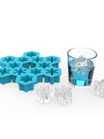 True Brands *Blue Silicone Snow Flake Ice Cube Tray True-Design*