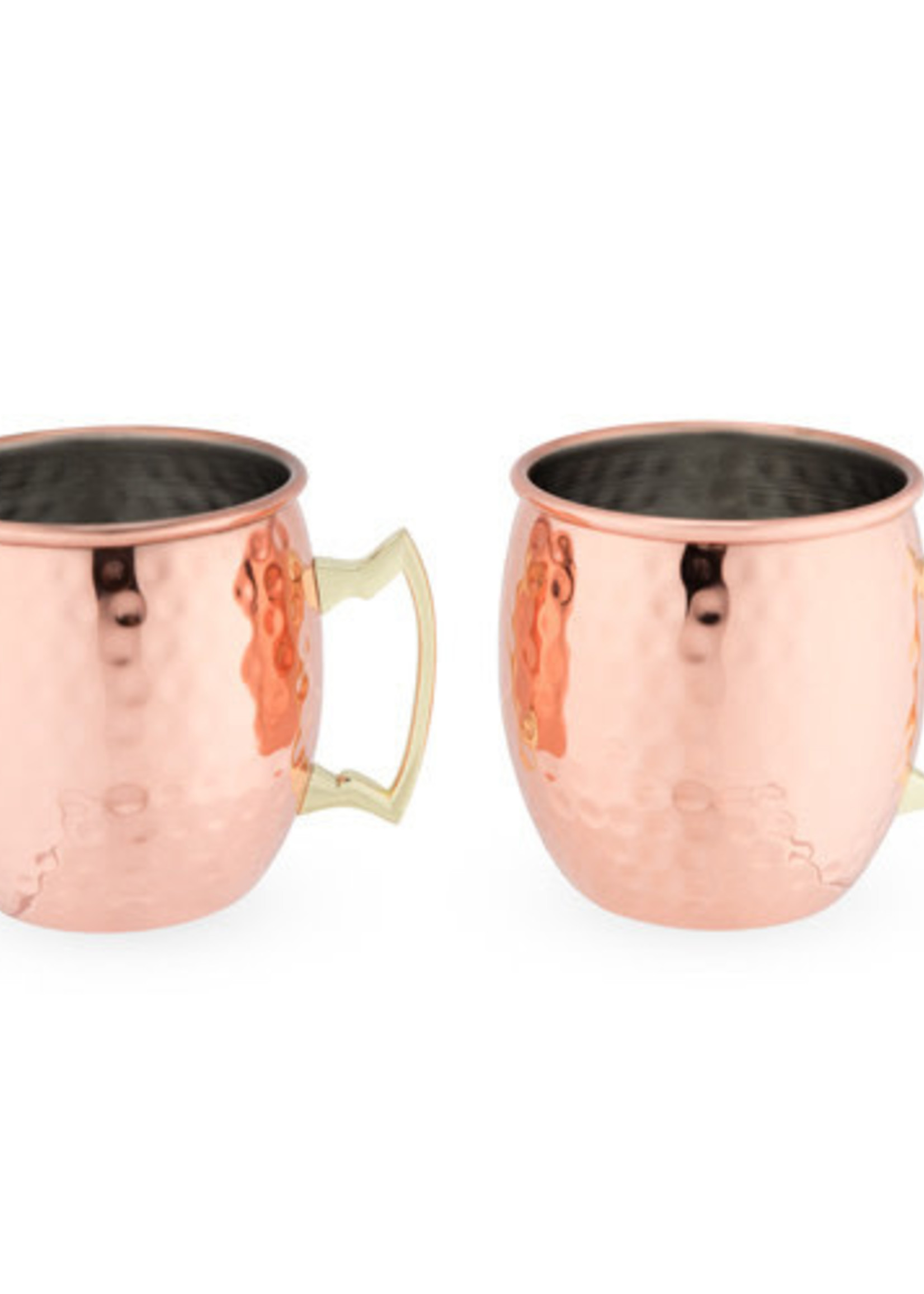 True Brands *s/2 Hammered Moscow Mule Mugs True-Design