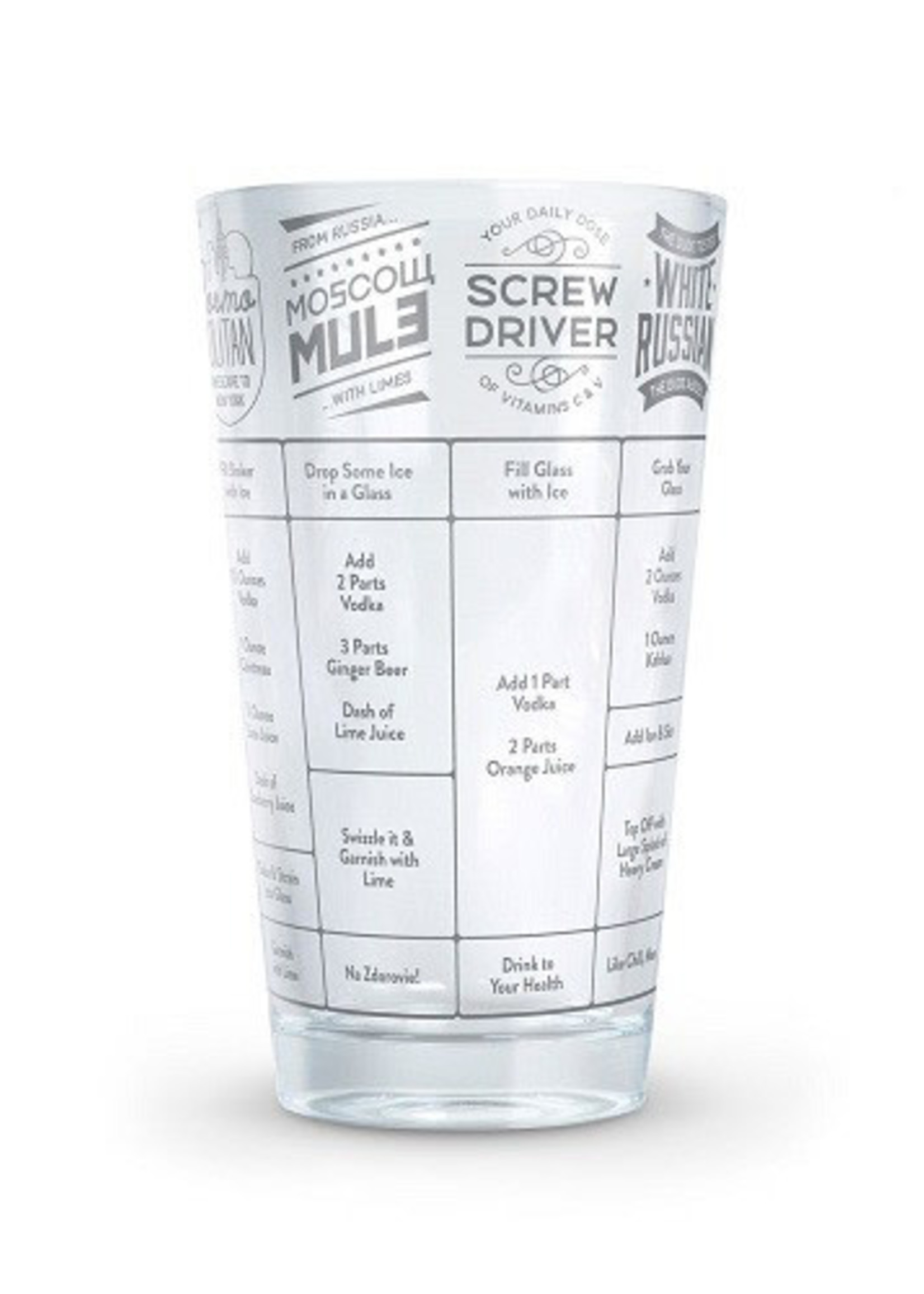 True Brands *Measure Mixing Glass True-Design