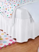*White Twin/Full Ruffle Bed Skirt-AMZ