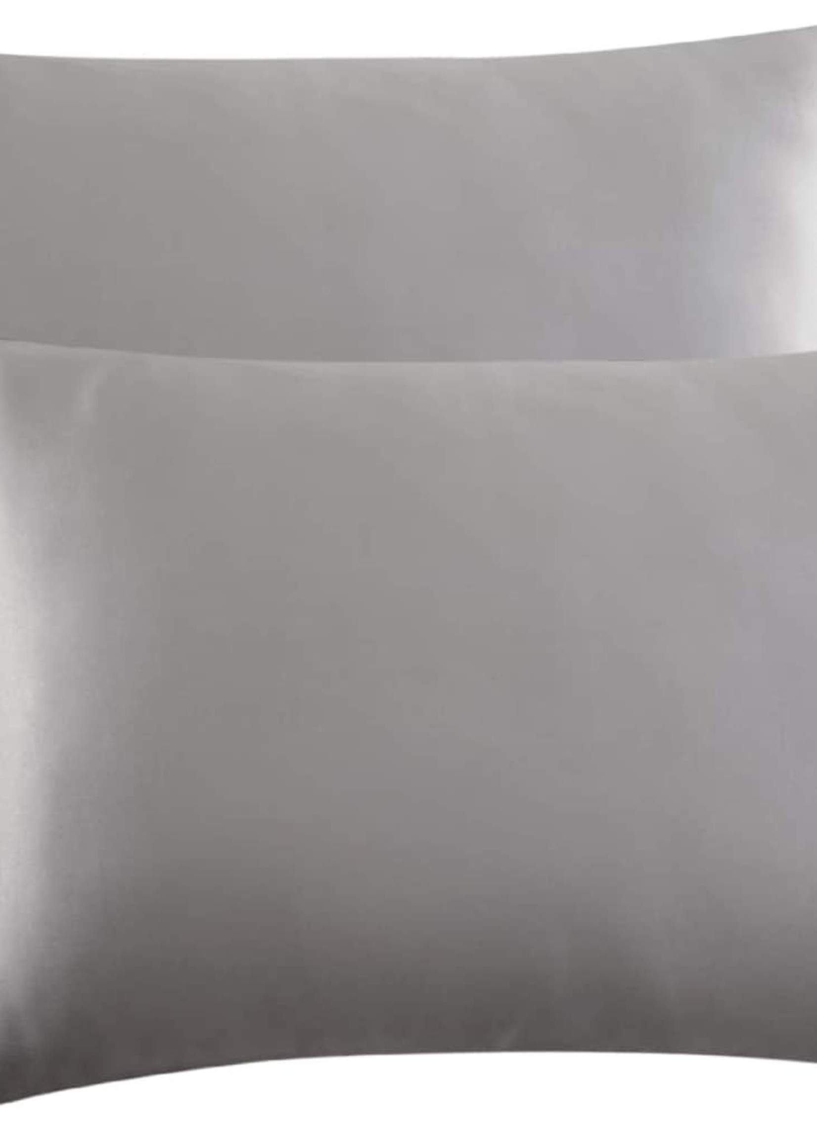 *s/2 Qn Grey Satin Pillow Cases-AMA