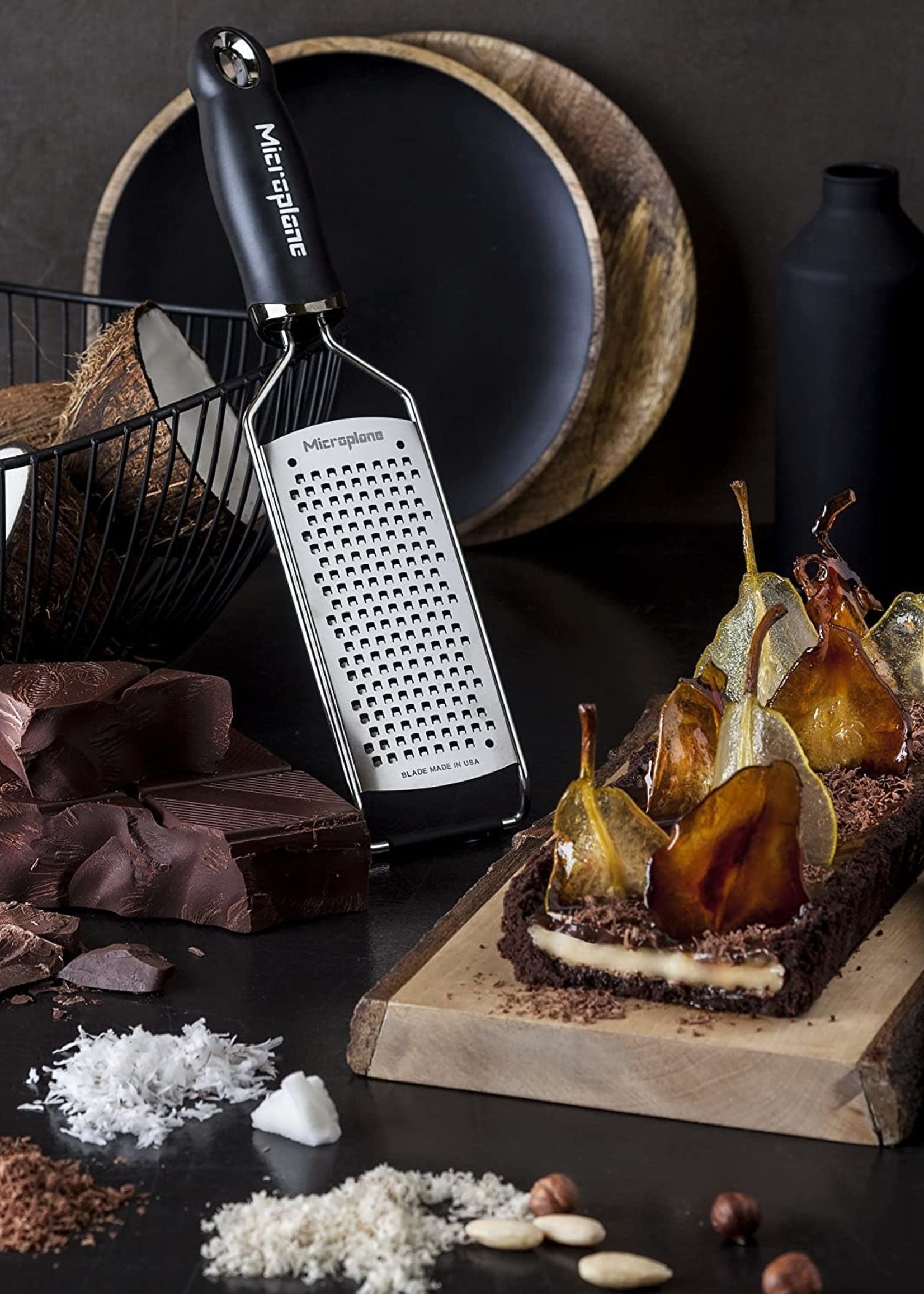 *Black Handle Course Grater Microplane-Swissmar