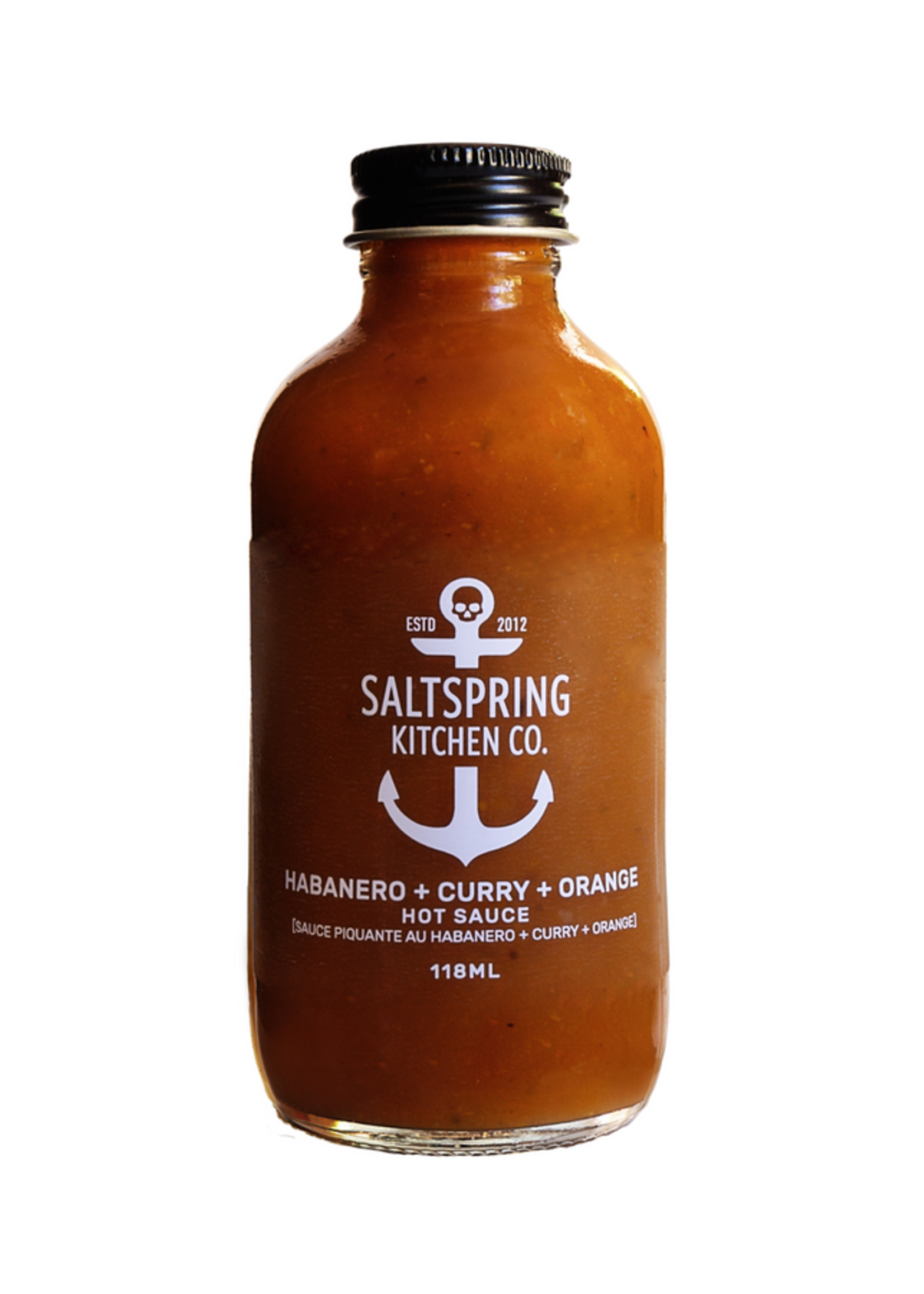 Salt Spring Kitchen *118ml Habanero/Curry/Orange Hot Sauce-SaltSpring