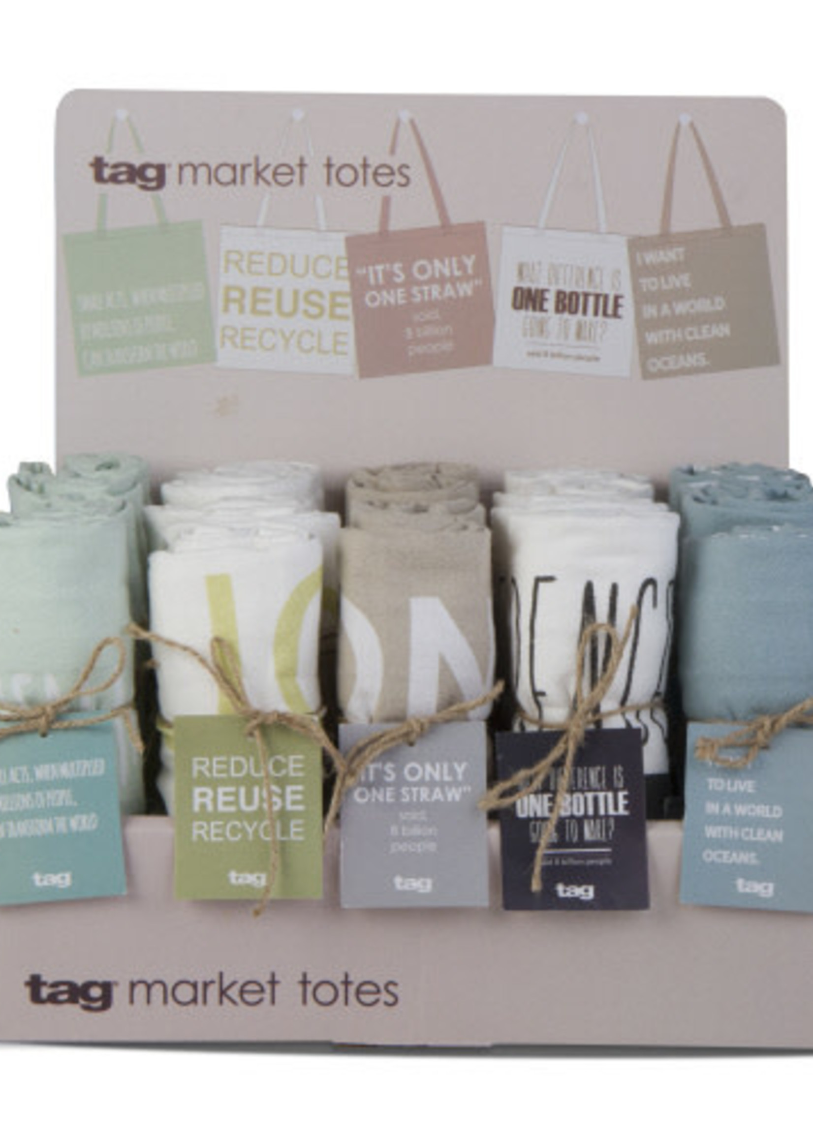 Tag *Multi Eco Living  Market Totes-Design