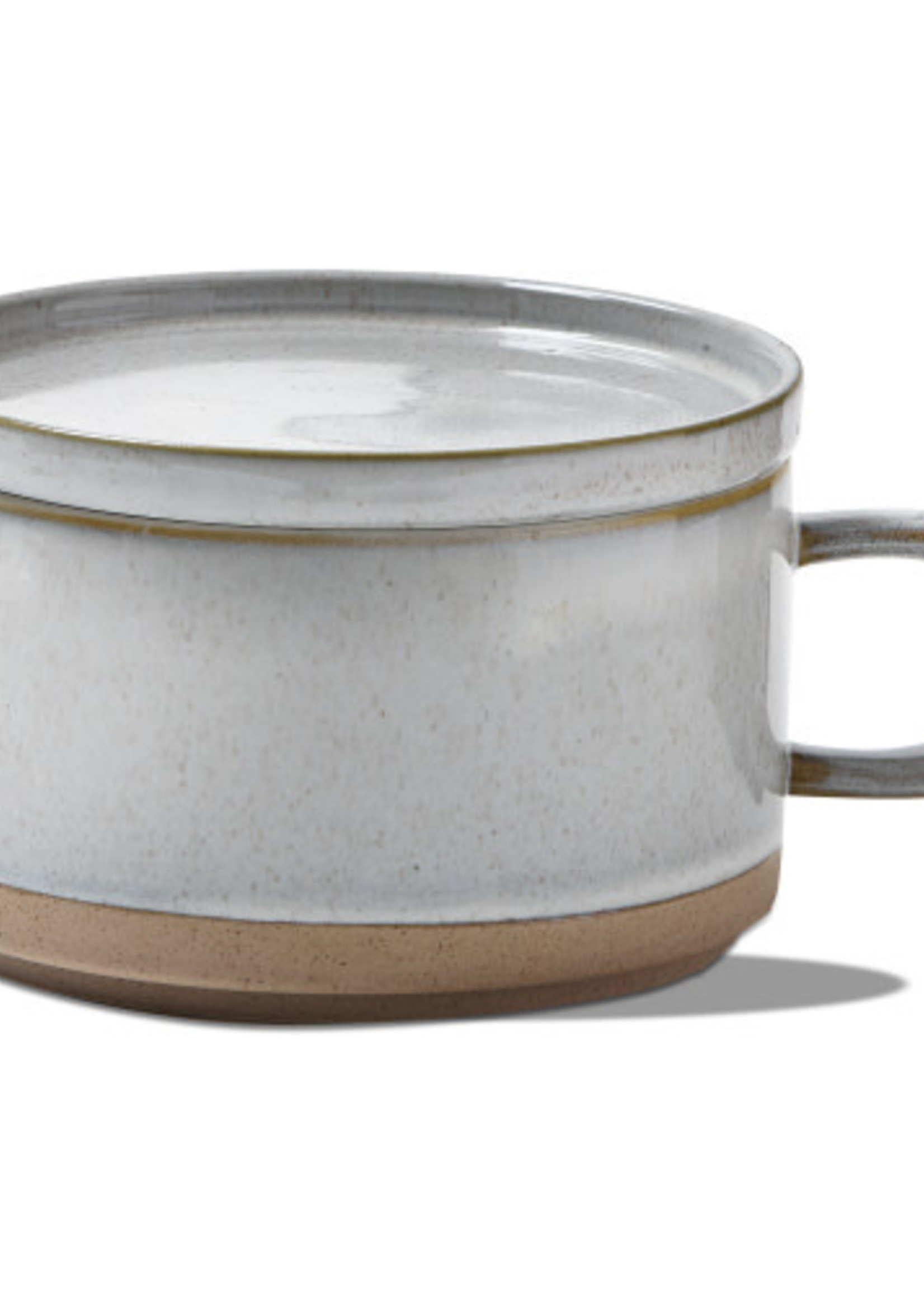 Tag *Cream Speckled Soup Mug w/Lid-Design