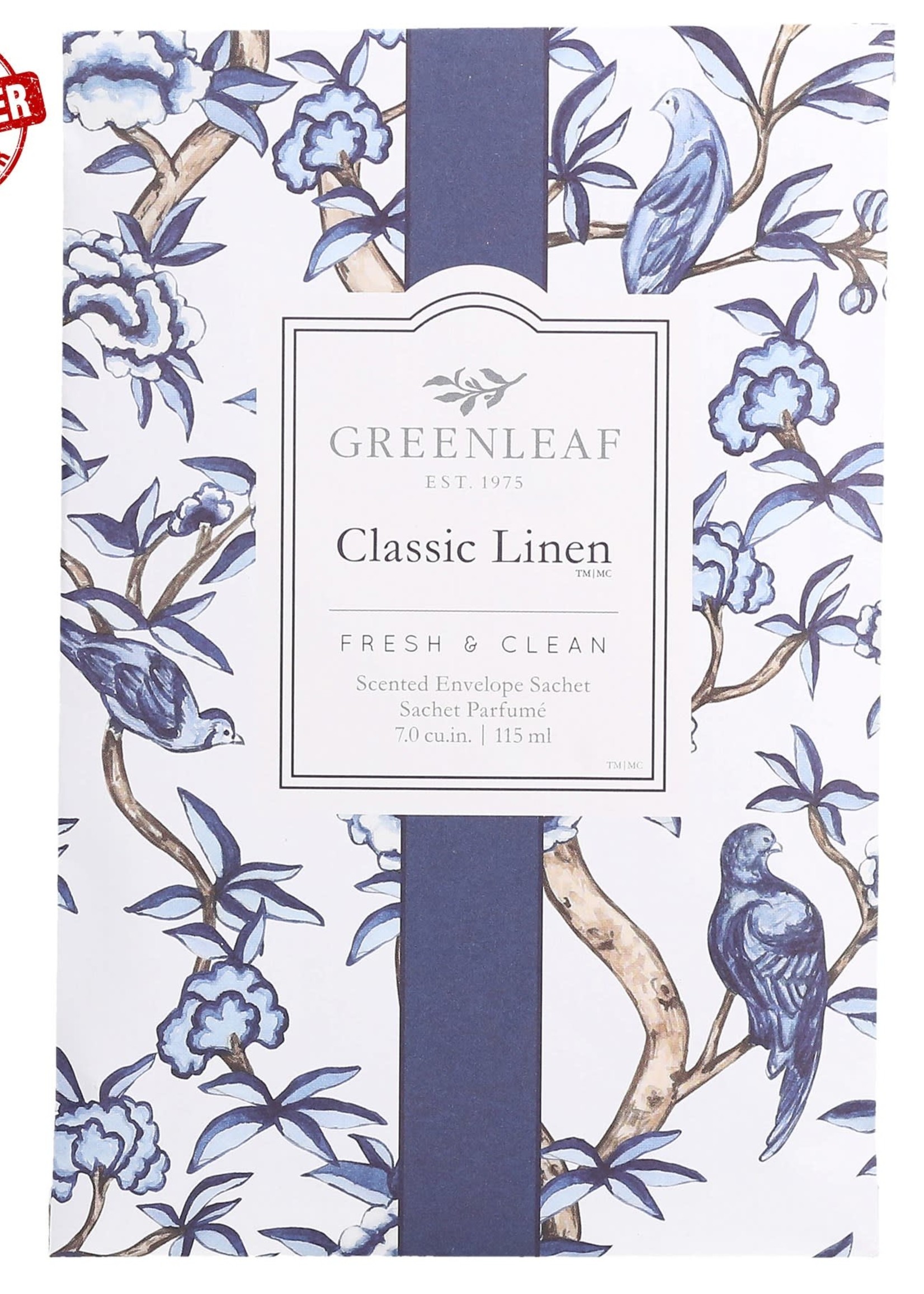 Greenleaf *115ml Classic Linen Sachet Greenleaf -Candym