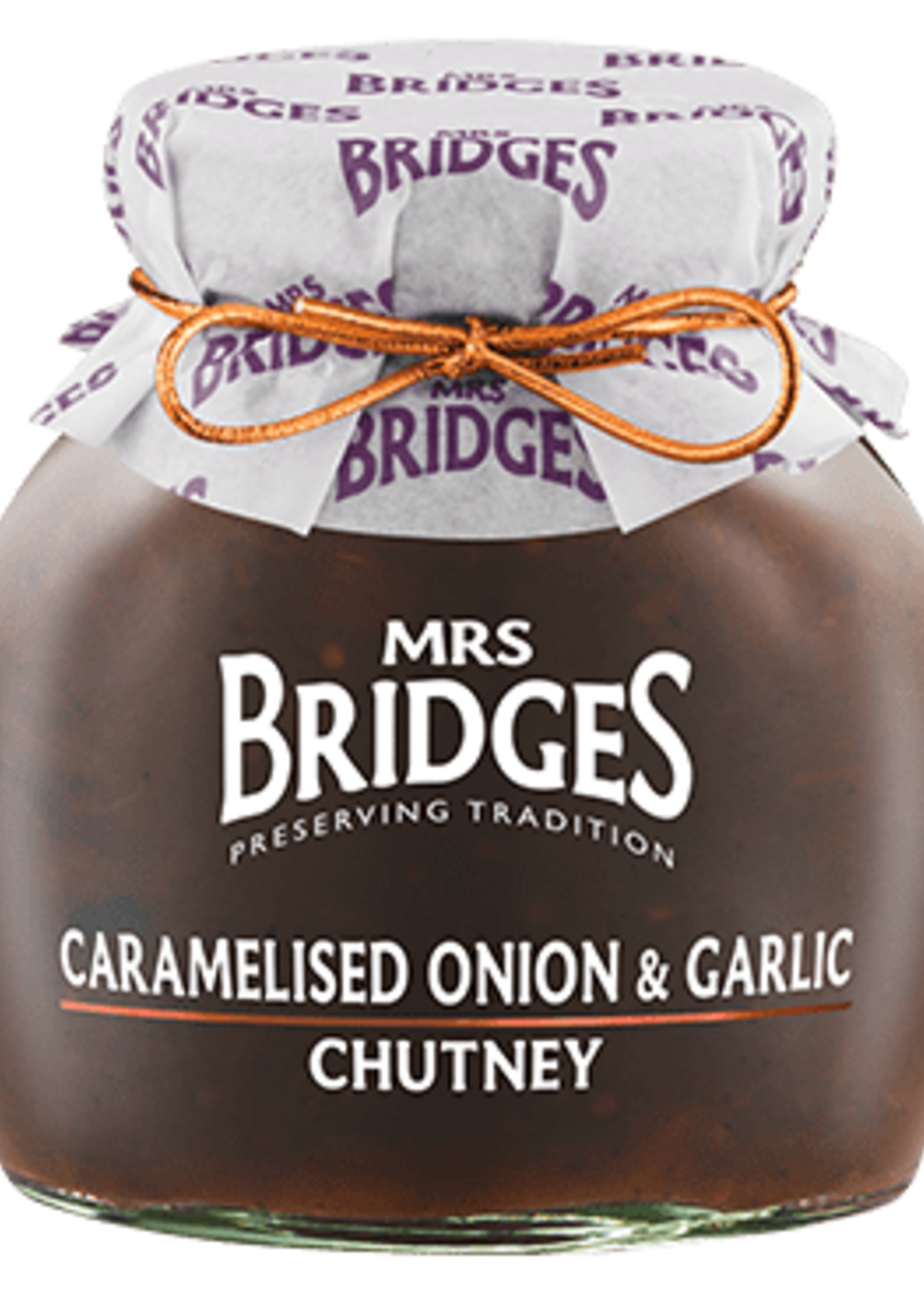 Mrs. Bridges *340g Caramelized Onion/Garlic Chutney-Edoko