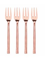 David Shaw Tableware *Copper Hammered Appetizer Fork-David Shaw