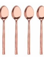 David Shaw Tableware *Copper Hammered Appetizer Spoon-David Shaw