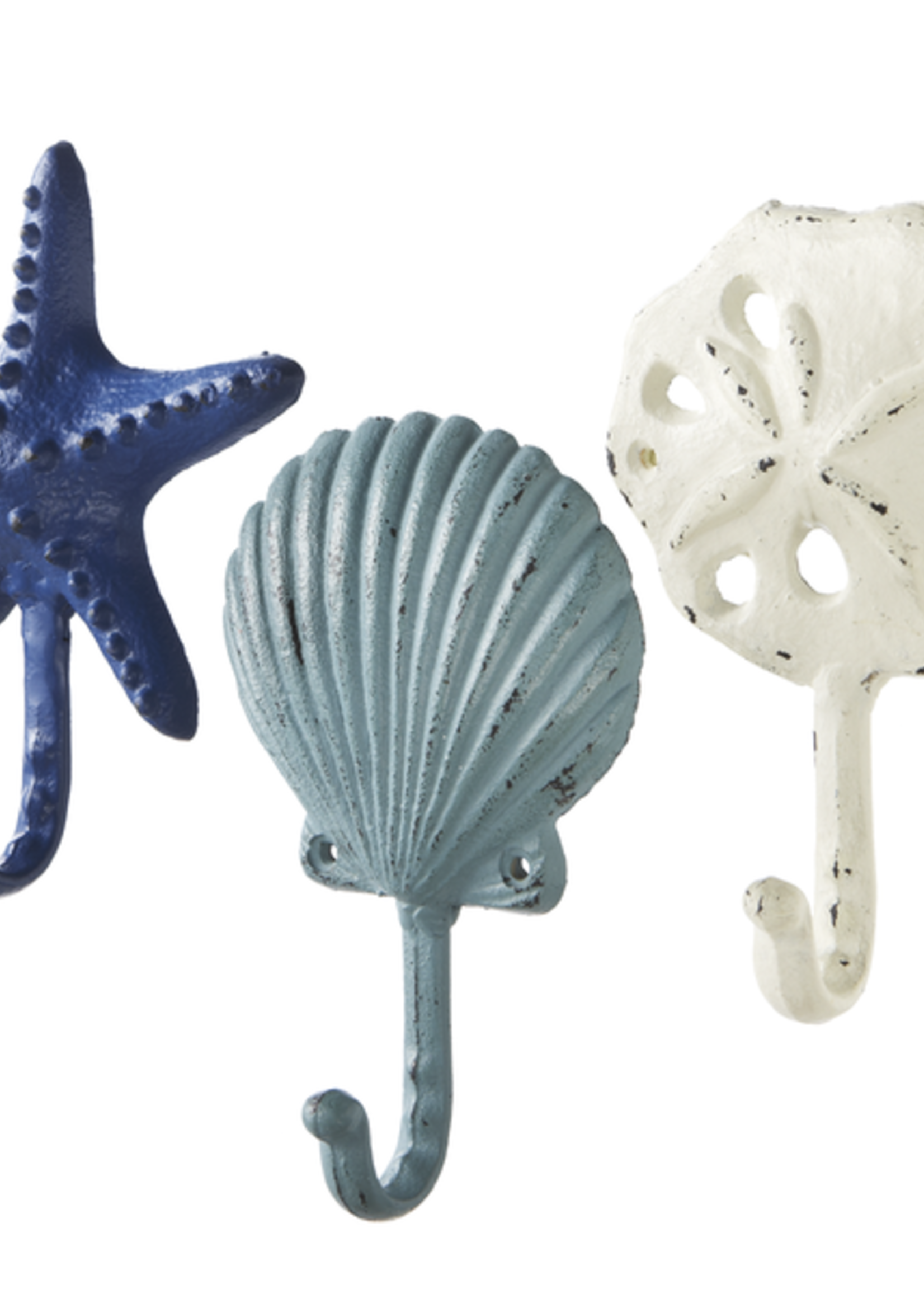 Ganz *Asstd Cast Iron Sea Shell Wall Hooks-Ganz