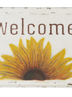 Ganz *Embossed Sunflower Welcome Sign-Ganz