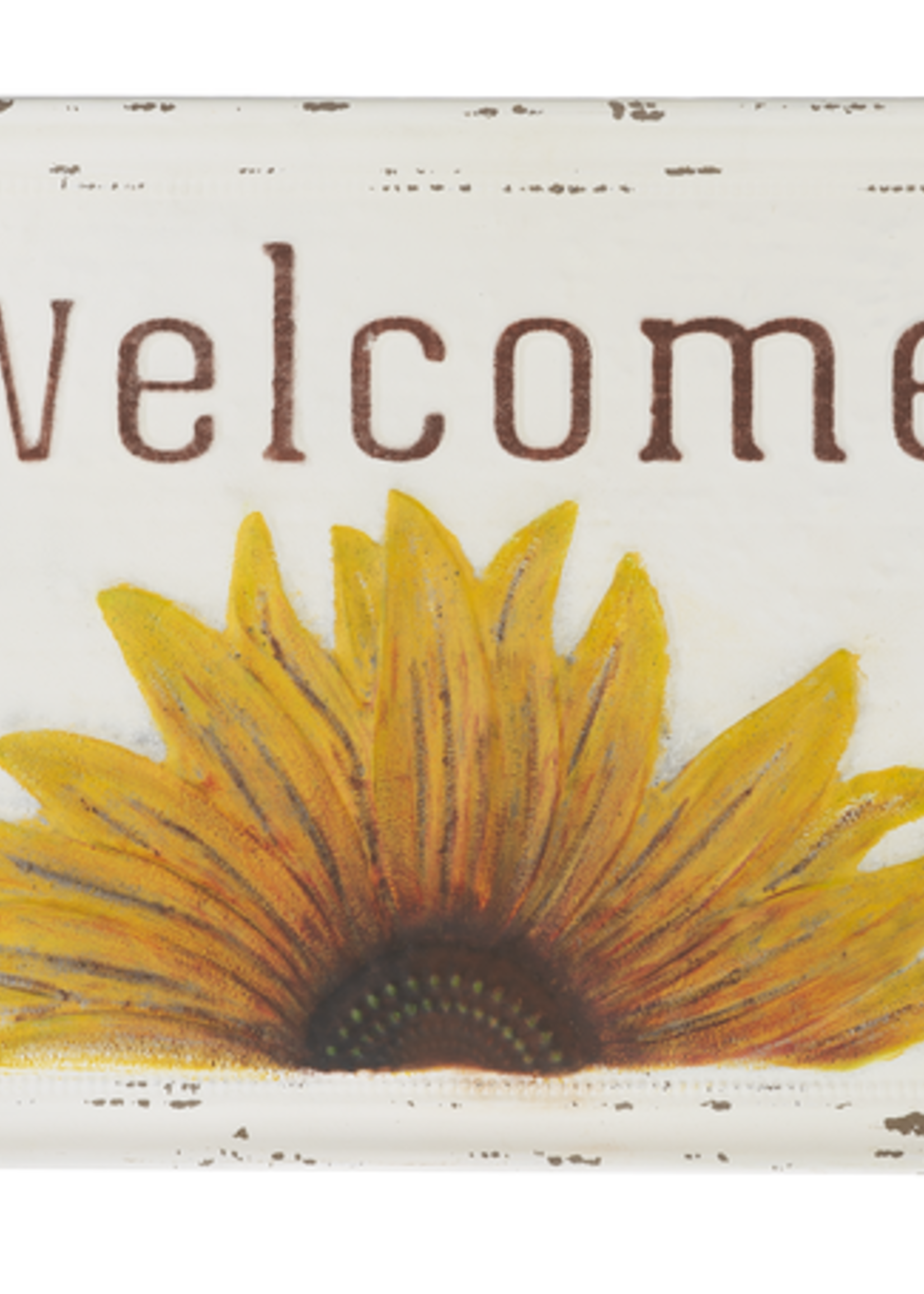 Ganz *Embossed Sunflower Welcome Sign-Ganz