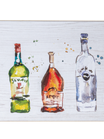 Ganz *14x47" Watercolor Liquor Bottle Wall Decor-Ganz