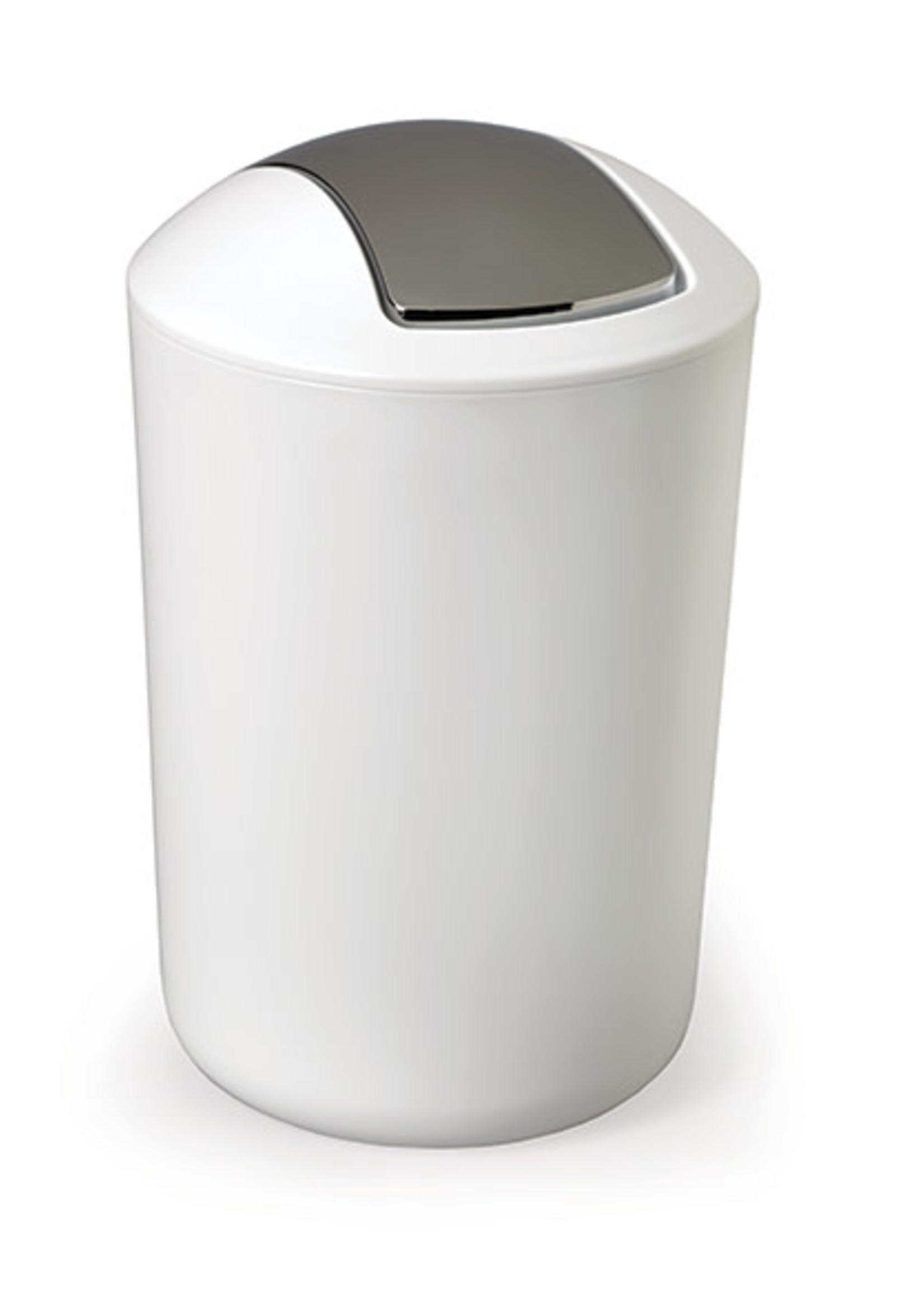 Moda@Home *6L White Waste Bin w/Flip Lid-Moda