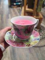 North American Country Home *Teacup with Candle -NACH