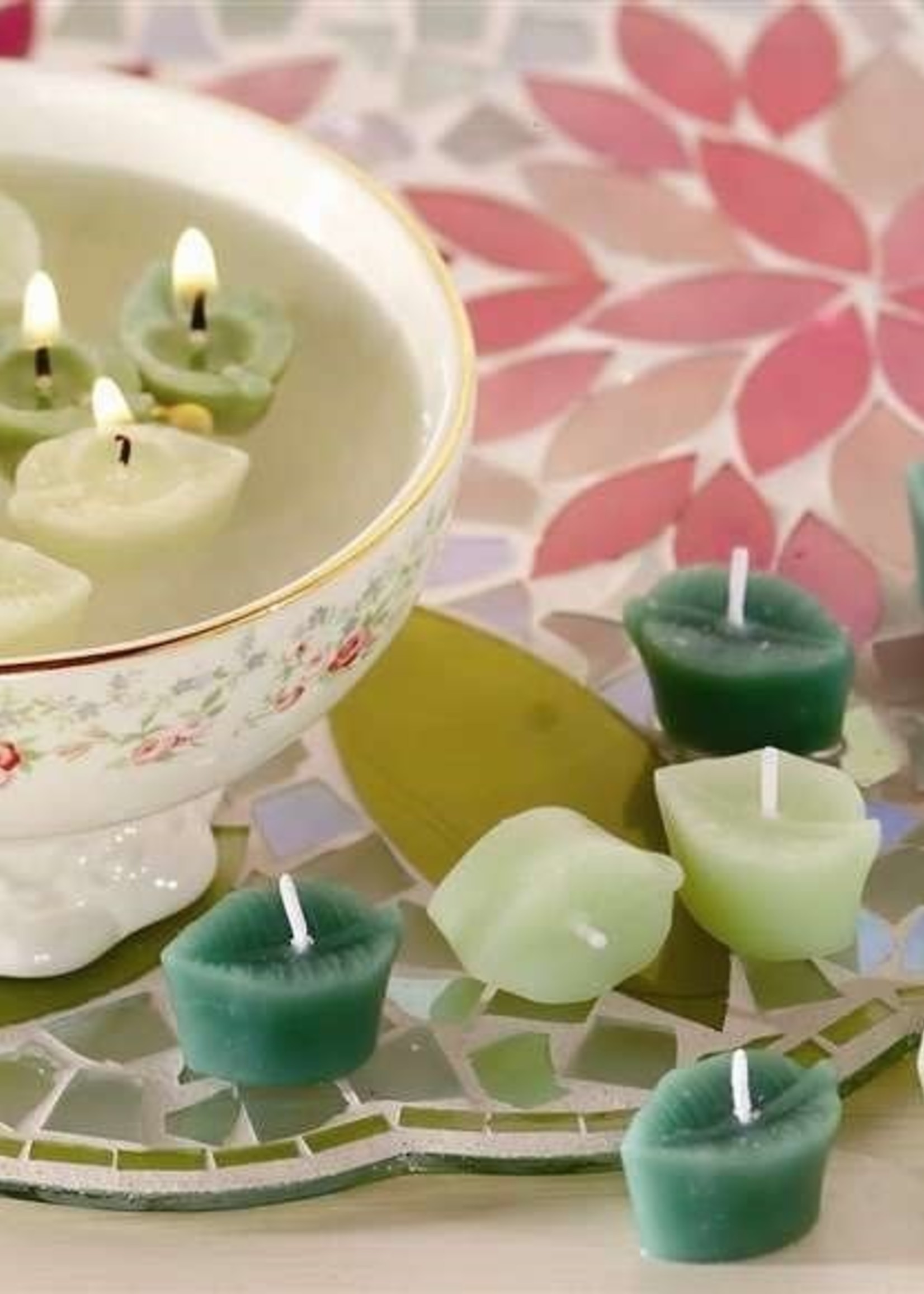 Rosemary & Time *s/16 Mini Leaf Candles-Candym