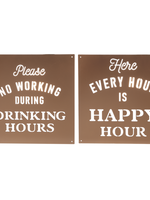 Ganz *Asstd Happy Hour Wall Decor-Ganz