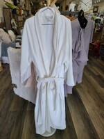 Shatex *Lg/XL White Ribbed Bath Robe-Shatex