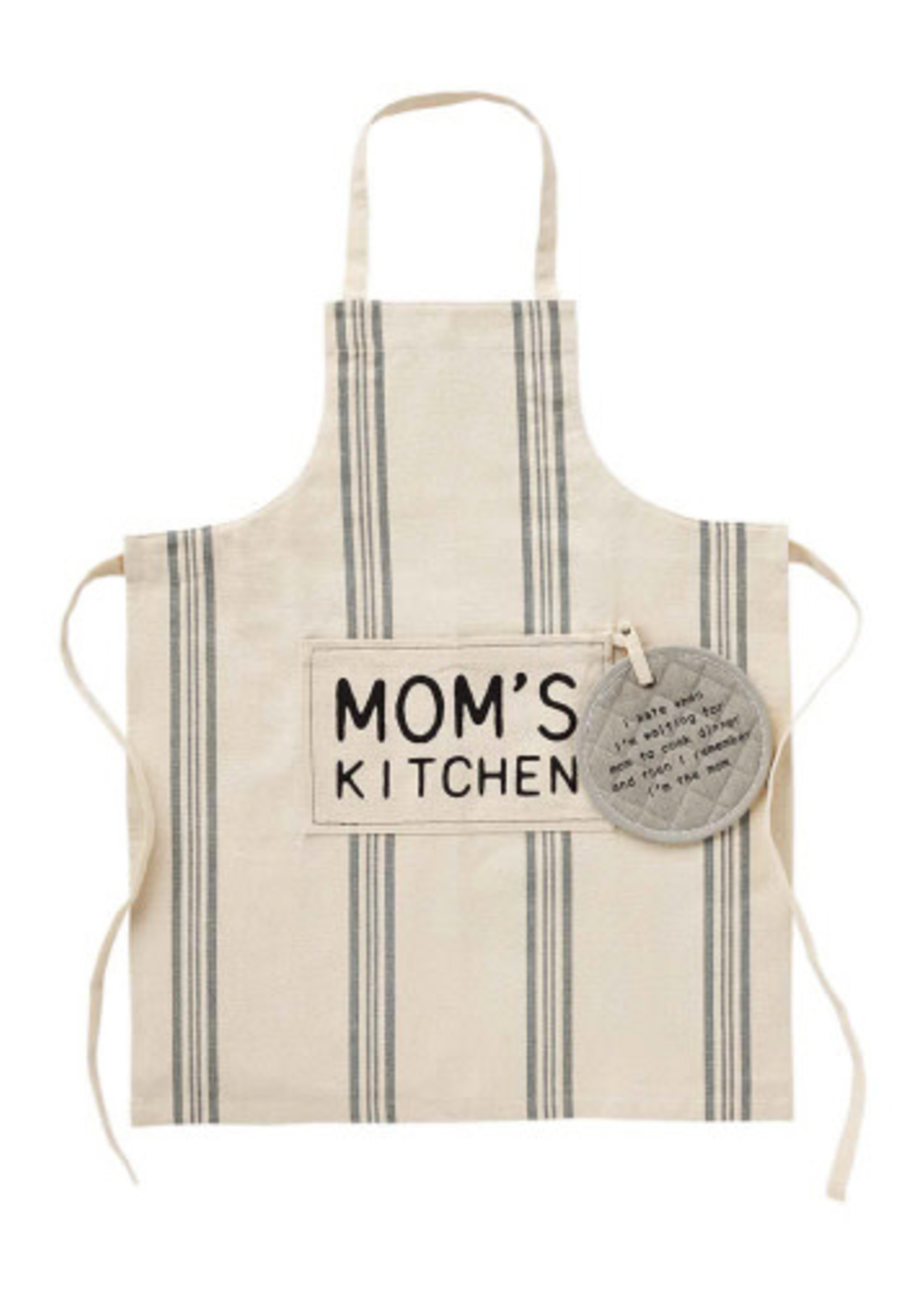 Mud Pie *Mom's Kitchen Apron Gift Set Mud Pie-Design