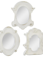 Raz *16" Asstd White Distressed Vintage Mirrors Raz-Design