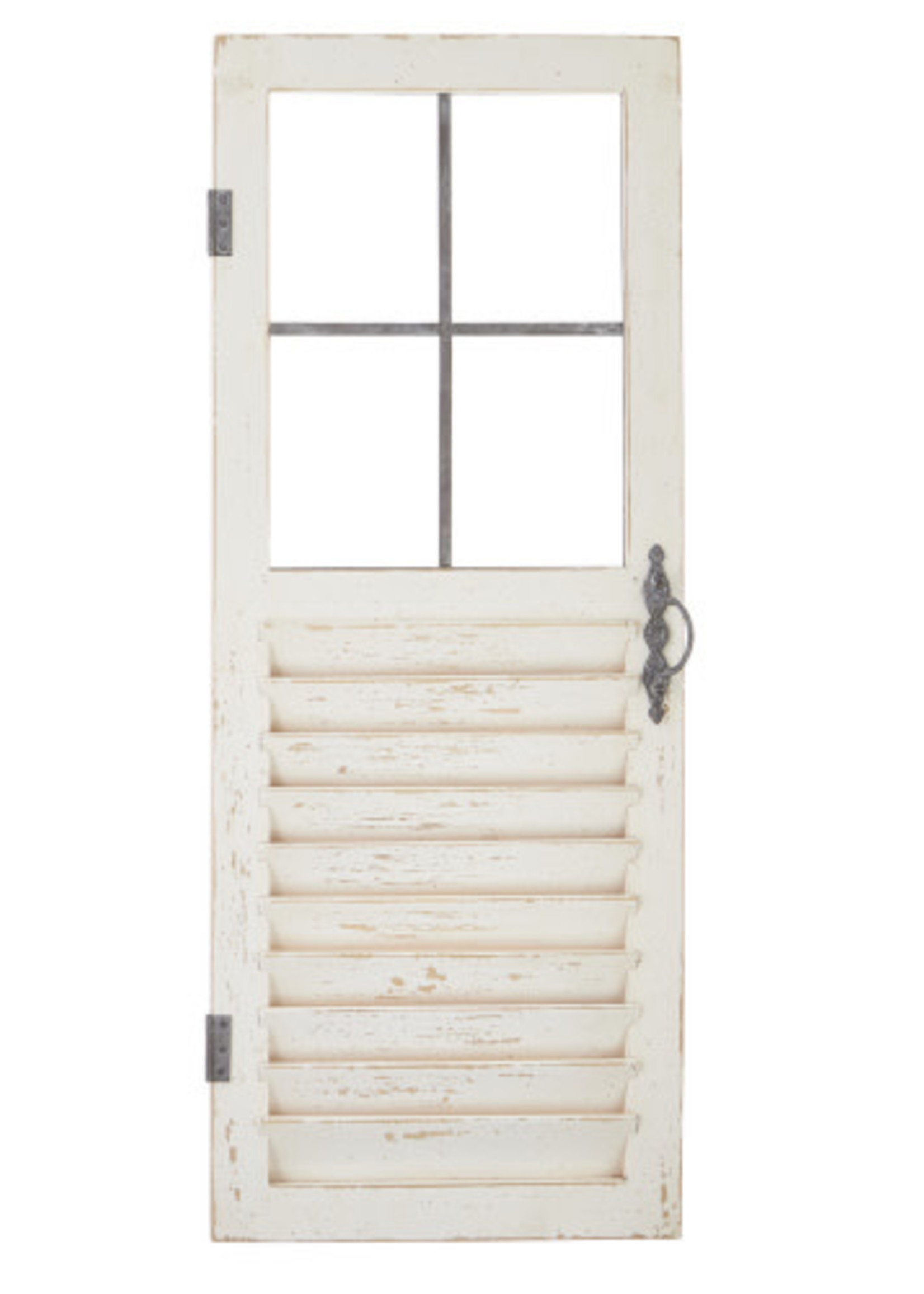 Raz *36" Distressed Shutter w/Window-Ganz