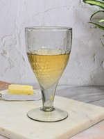 Rosha Living *Stemmed Freesia Water/Wine Glass made from Recycled Glass-Rosha