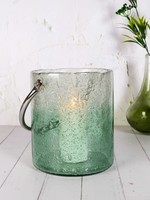 Rosha Living *7" Green Bubble Glass Limelight Lantern-Rosha