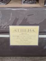 Athena *Dbl Dark Purple Swiss Dot Sheet Set-Royal Dreams