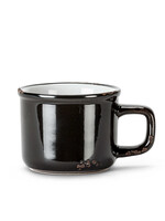 Abbott *3oz Black Enamel Look Espresso Cup-Abbott