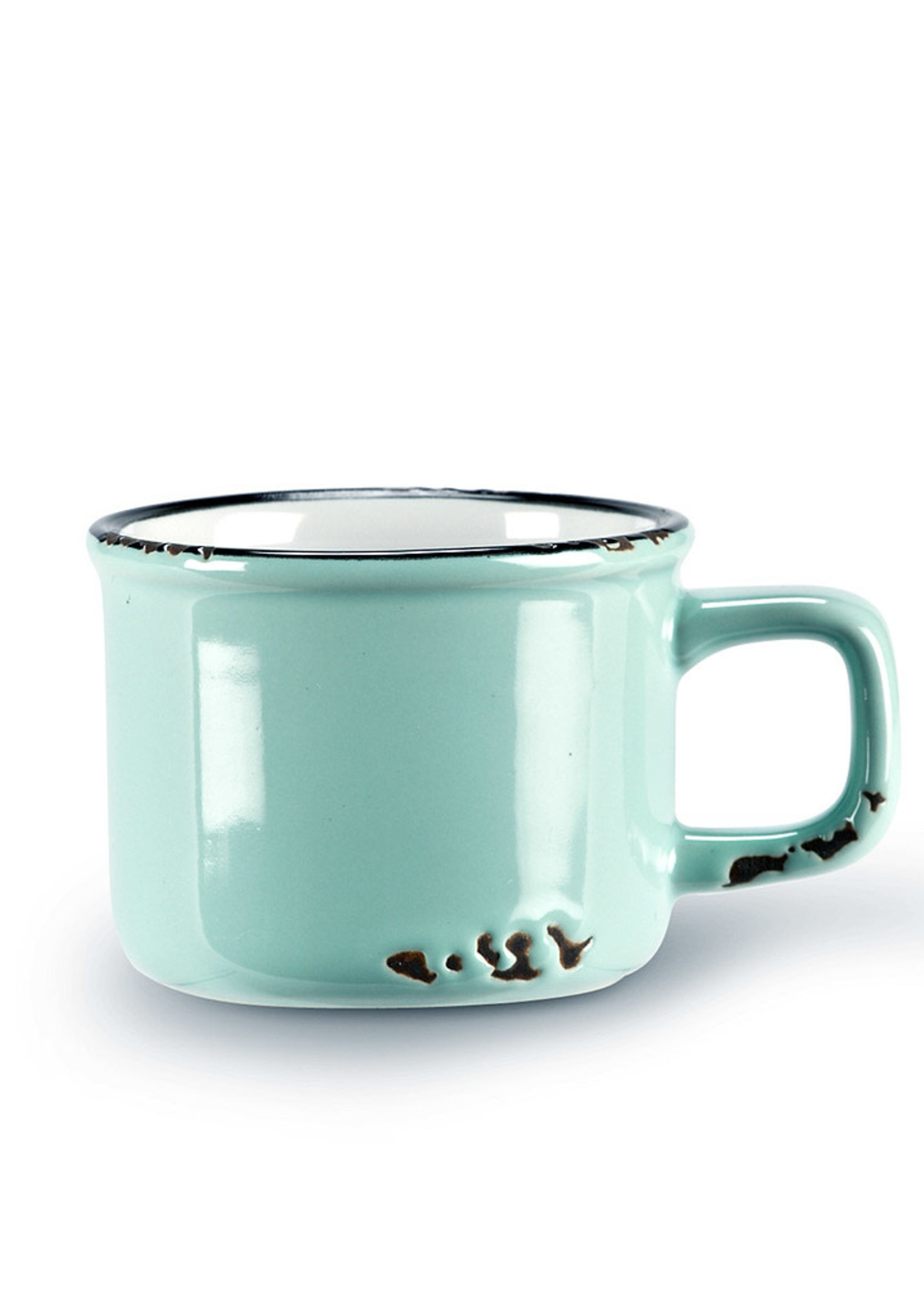 Abbott *3oz Mint Enamel Look Espresso Cup-Abbott