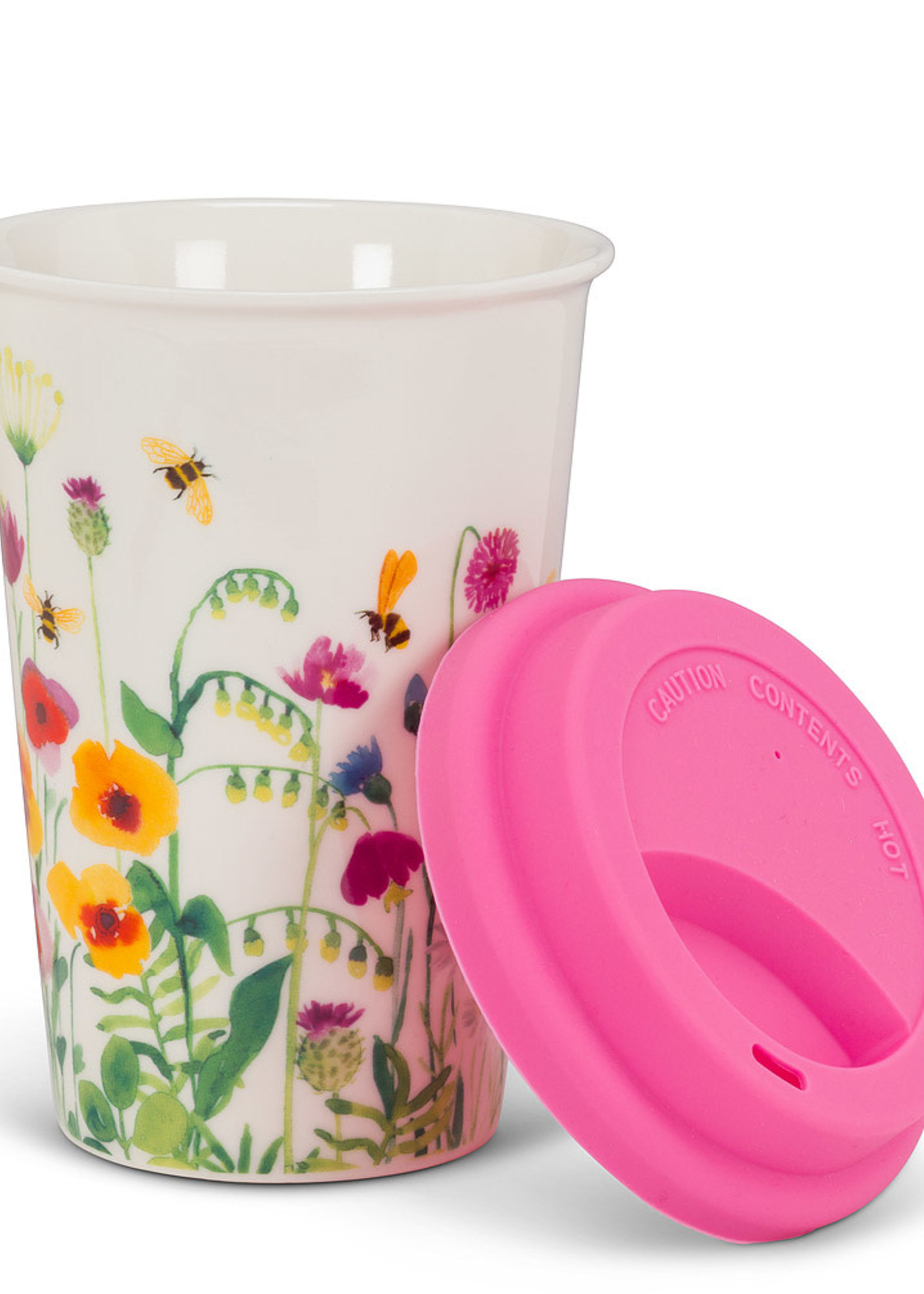 Abbott *12oz Bee Garden Travel Mug-Abbott