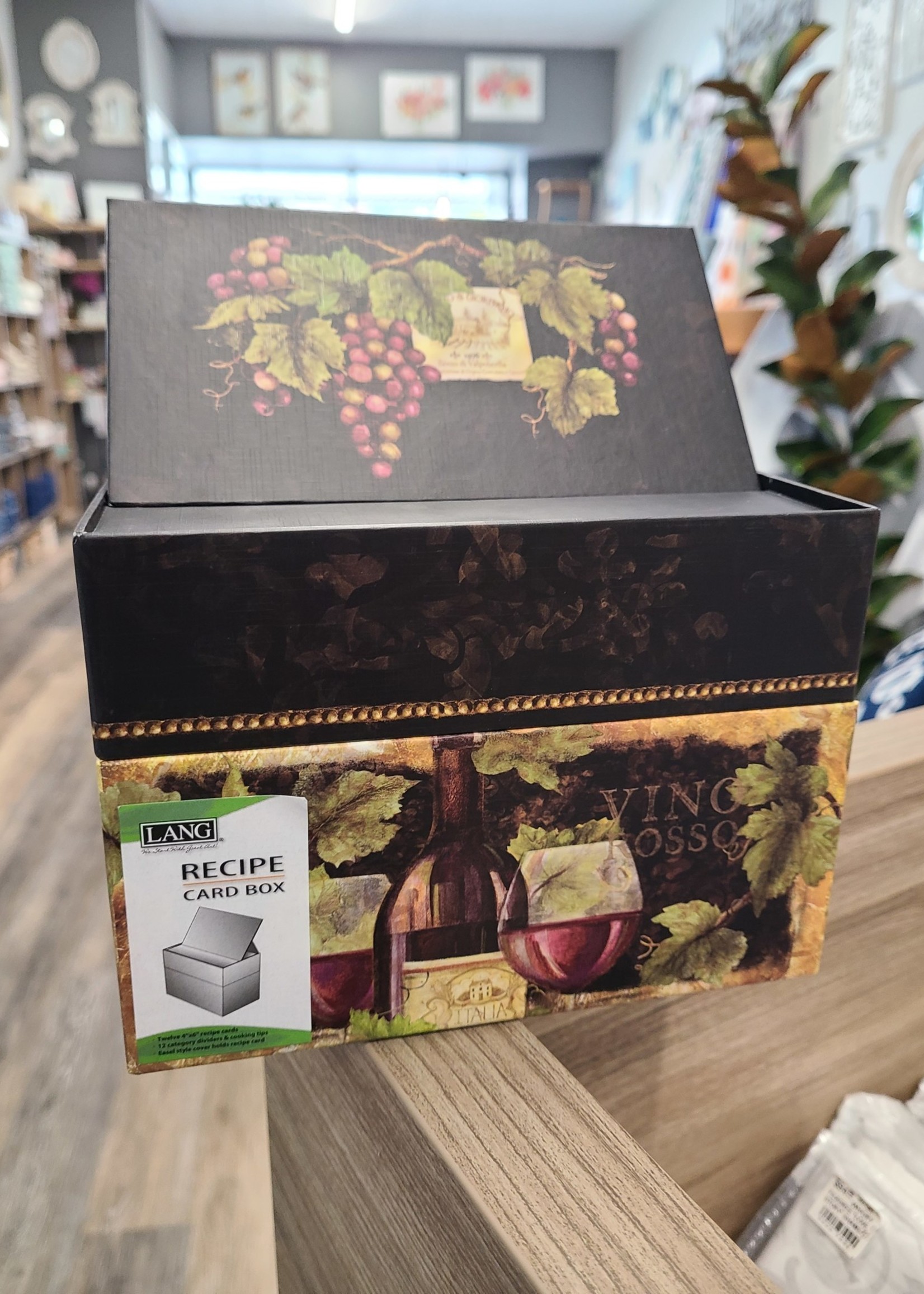 Bella Flor *Gilded Wine Recipe Box-Bella