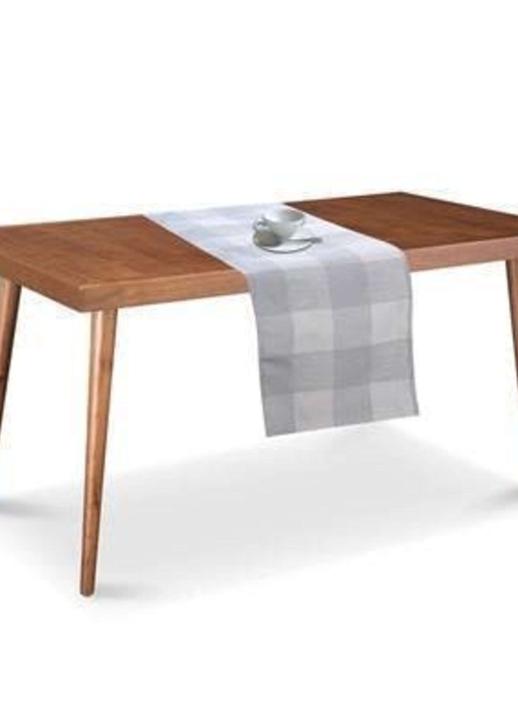 Texstyles Deco *72" Grey Check Table Runner-Texstyles