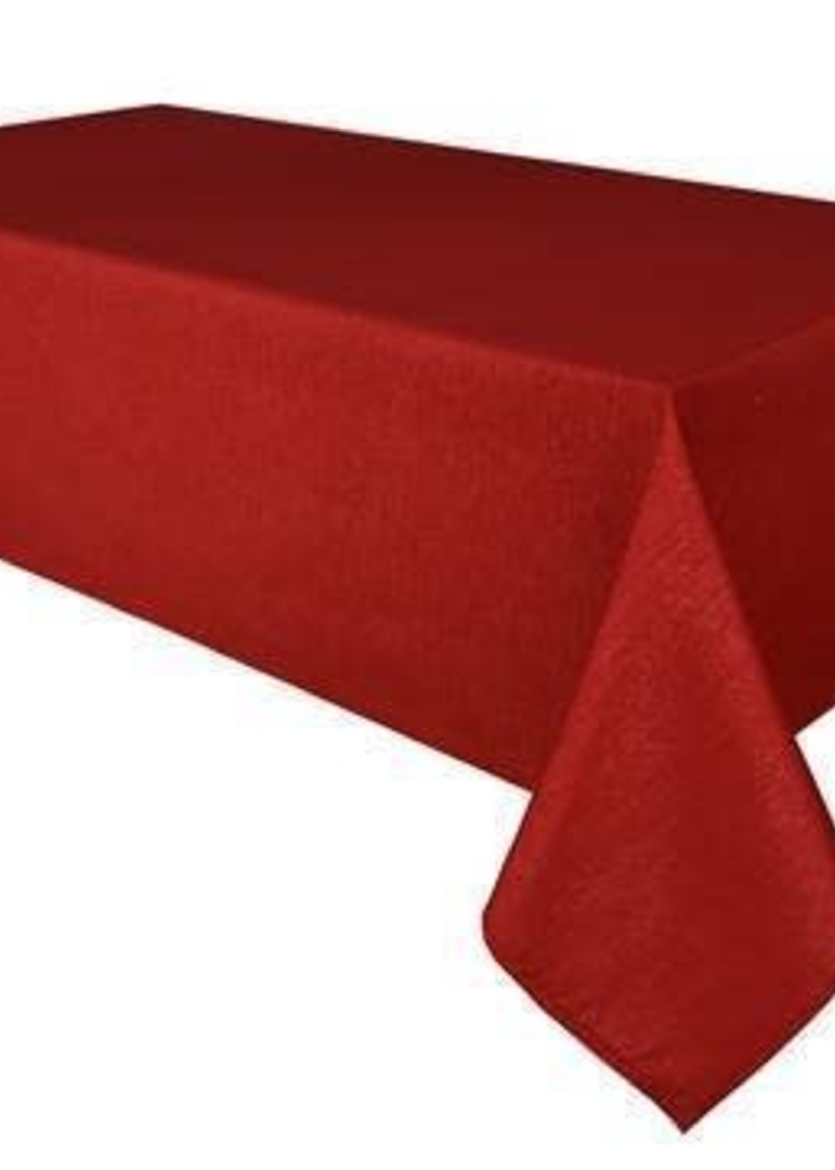Texstyles Deco 60" Square Red Shimmer Table Cloth-Texstyles