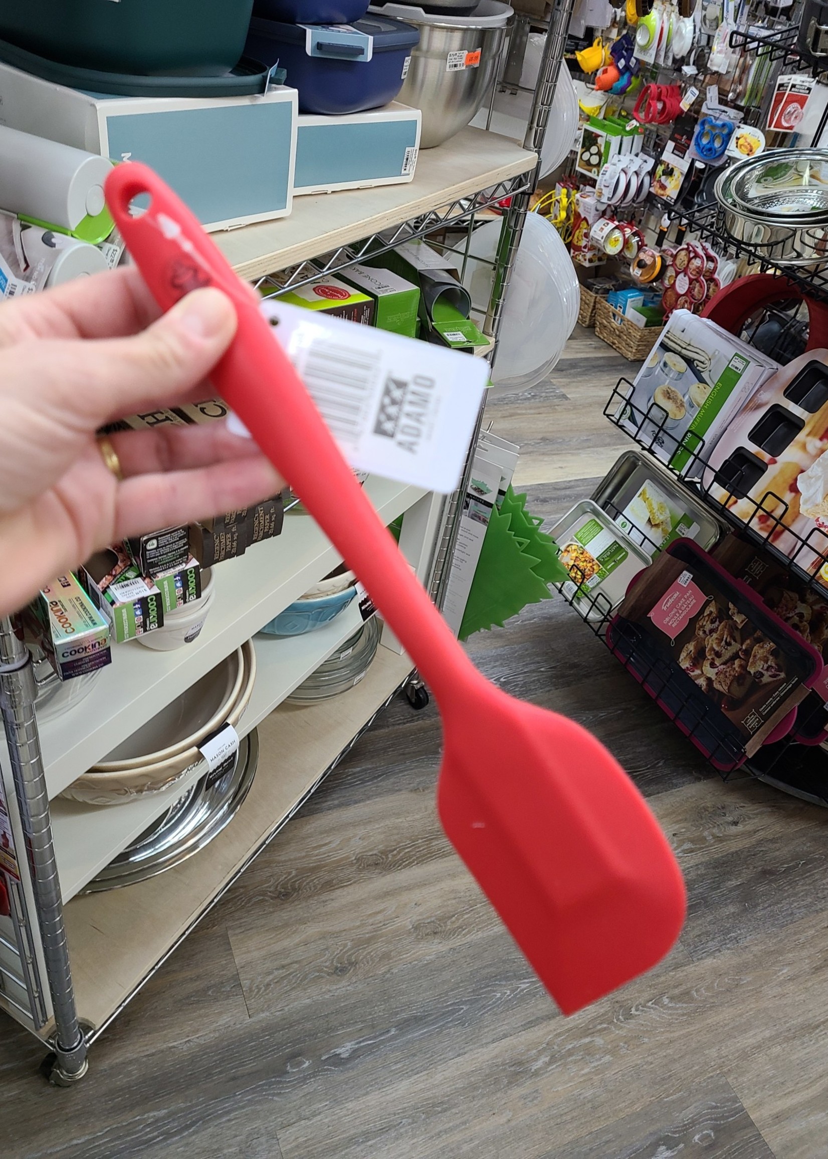 Adamo Imports *11" Red Silicone Spatula-Adamo