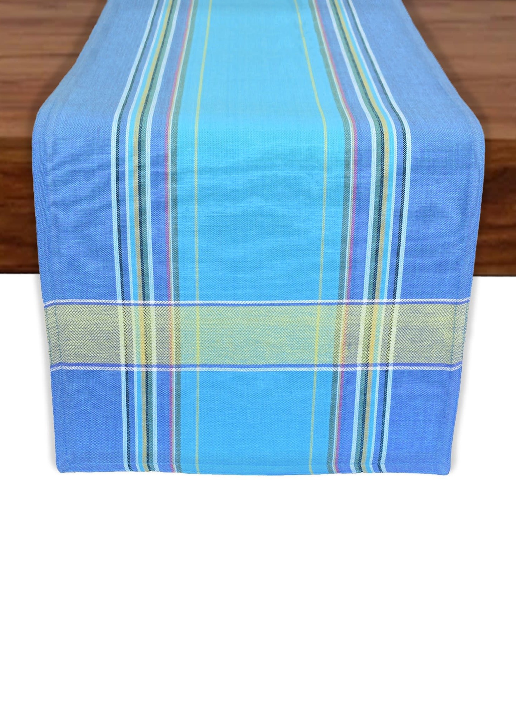 Fabstyles *54" Turquoise Plaid Table Runner-Fabstyles*