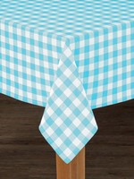 Fabstyles *60x90" Aqua Check Table Cloth-Fabstyles