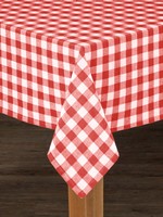 Fabstyles *60x90" Red Check Table Cloth-Fabstyles