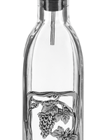 Ganz *10" Glass Oil Bottle w/Grapes-Ganz