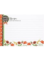 Shannon Roads *Red Floral Recipe Cards-Shannon