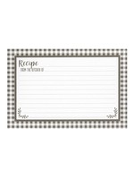 Shannon Roads *Black and White Check Recipe Cards-Shannon