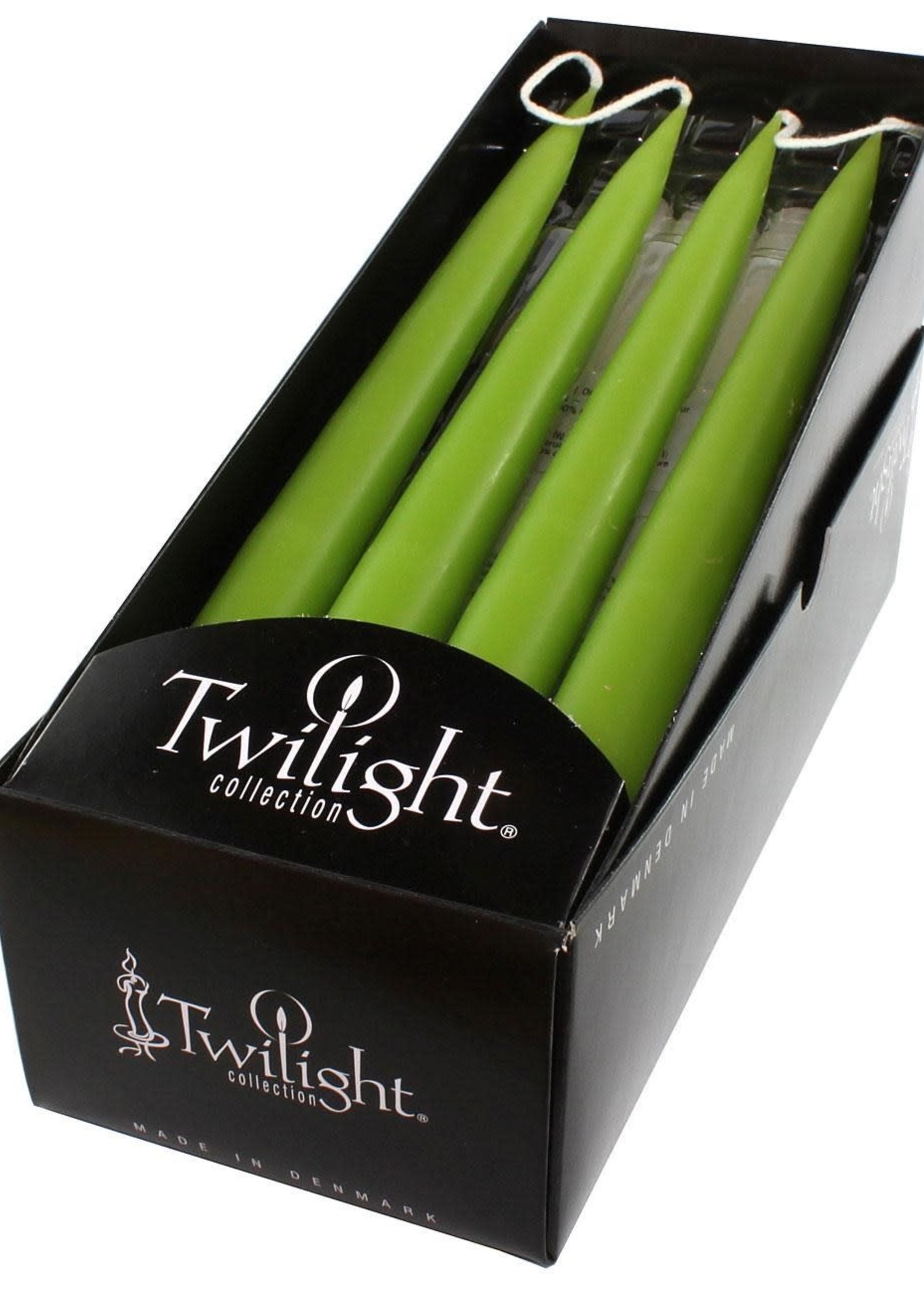 Twilight Collection *pr 25cm Medium Green Candles-OCD