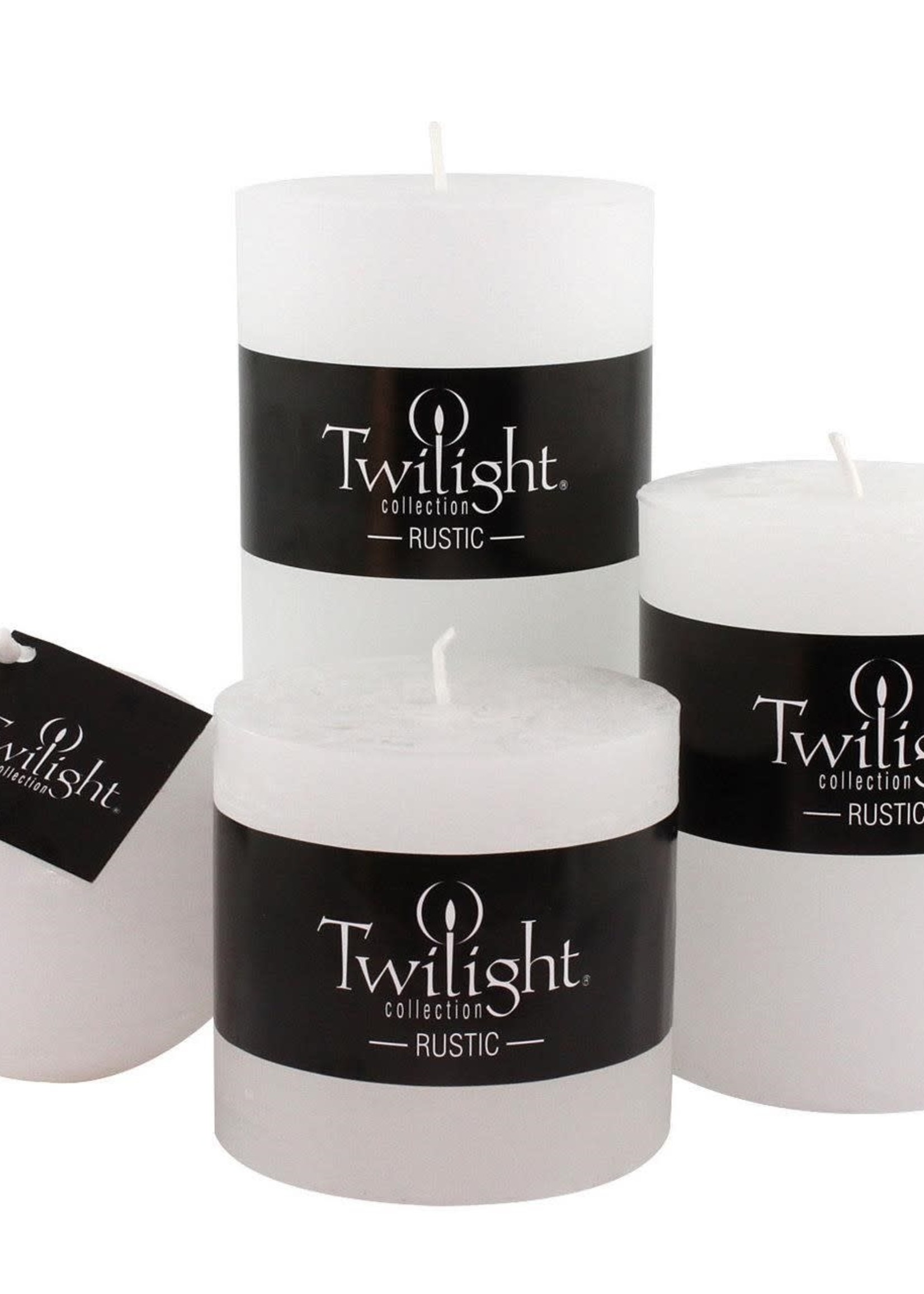 Twilight Collection *3x6" White Rustic Pillar-OCD