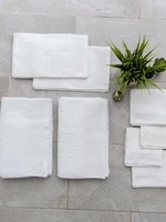 Fabstyles *White Bath Towel w/Solid Stripe-Fabstyles