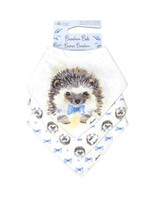 Hopper Studios *s/3 Hendrik the Hedgehog Bibs-Bella Flor