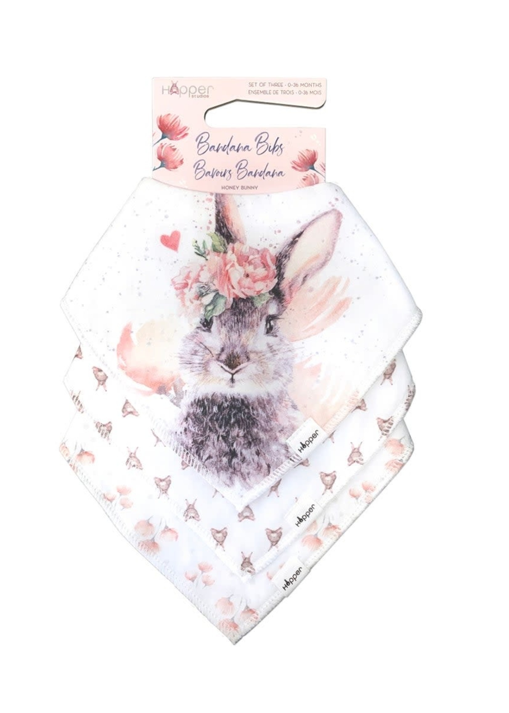 Hopper Studios *s/3 Honey Bunny Bibs-Bella Flor