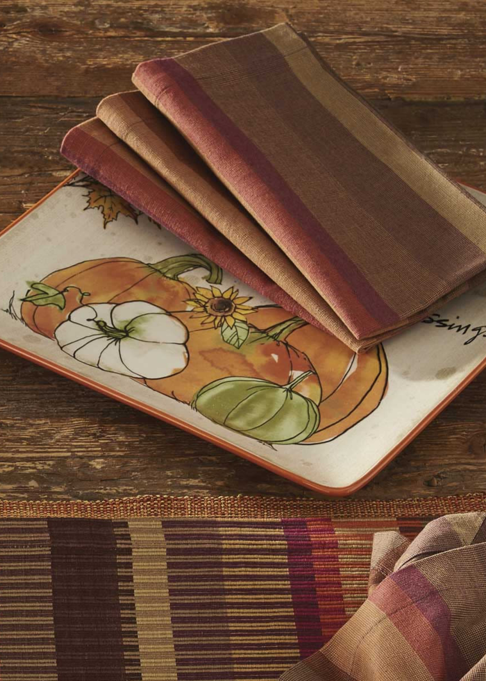 Park Designs *s/4 Falling For Fall Napkins-Park Designs