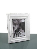 Splash *5x7" Distressed White Photo Frame -Splash