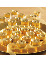 Tag *s/12 Gold Shimmer Metallic Tealights Tag-Design