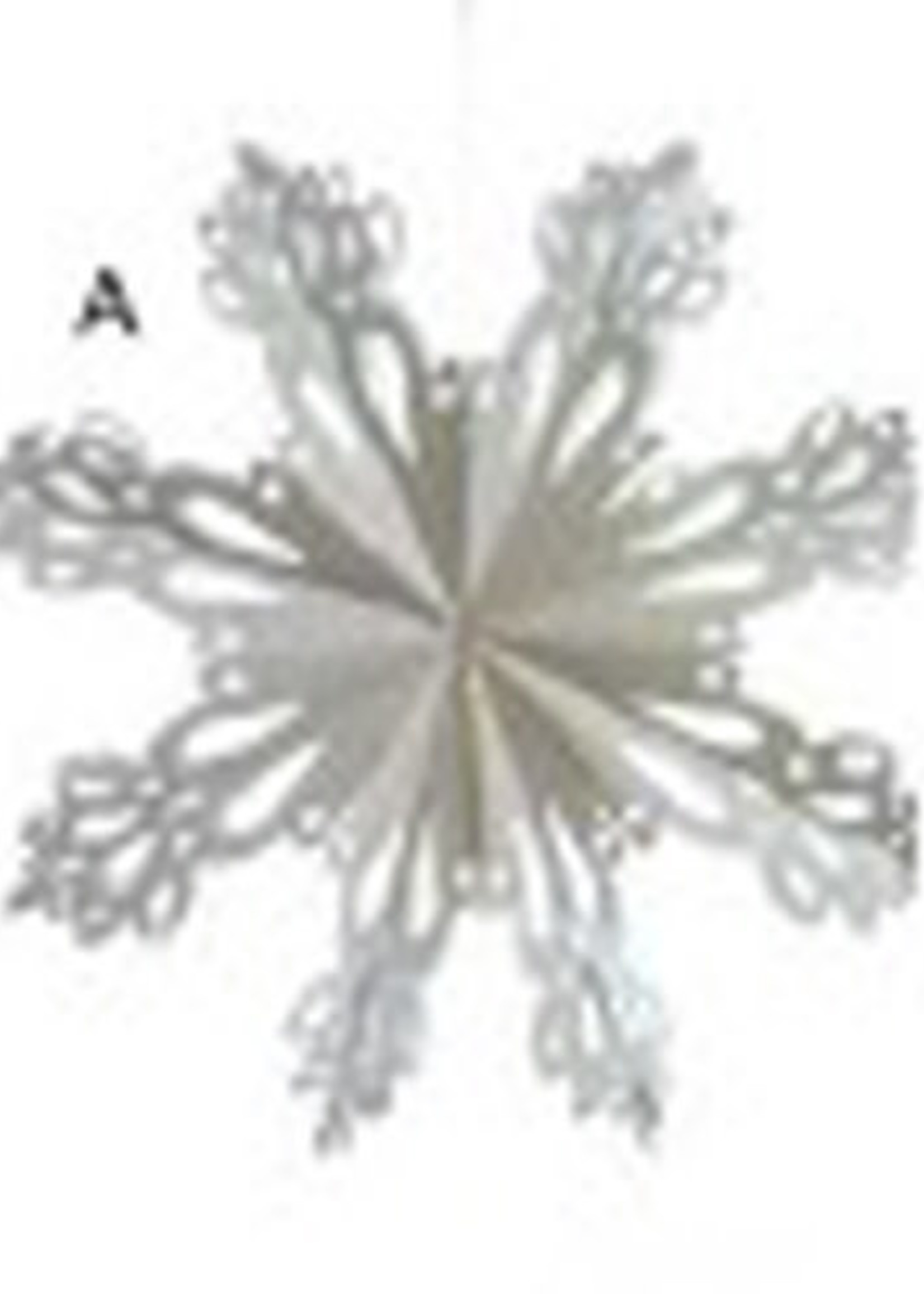 Tag *6" White Snowbird Paper Snowflake Tag-Design*